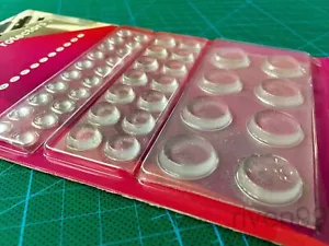 Sortimentspaket 42 Stck. 3M Klar Stoßstange Kleber Gummi Stoßfänger, 75 Shore M, Füße - Bild 1 von 3