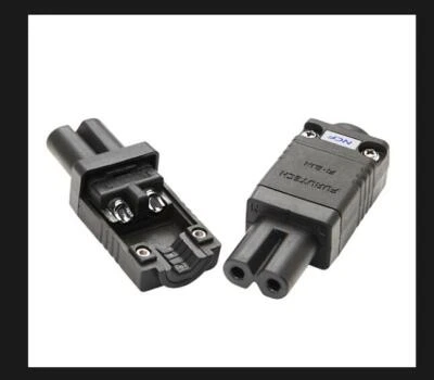 1x Furutech FI-8.1 NCF Slimline C7 Conector IEC Enchufe de alimentación de rodio Foto 1 de 2