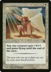 MTG Angelic Blessing - P02 Portal Second Age NM - Picture 1 of 1