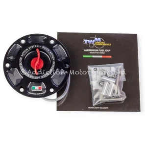 TWM Keyless Quick Release Action Red Fuel Cap for MV Agusta Brutale 675 - Picture 1 of 3