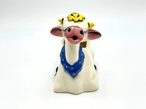 Brocca creatore mucca kitsch vintage ceramica antropomorfa - Foto 1 di 10