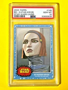 Bo-Katan Kryze 2020 Topps Star Wars Living Set #146 PSA 10 Gem Mint SP 0639 - Picture 1 of 2