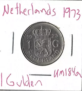 Moneda Países Bajos 1 florín 1973 KM184a - Imagen 1 de 1