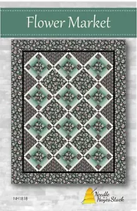 Blumenmarkt von Nadel in einem Hayes Stapel (70 1/2" x 89") - Bild 1 von 2