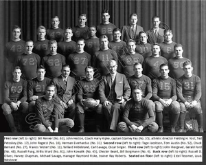 1933 MICHIGAN WOLVERINES FOOTBALL NATIONAL CHAMPIONS TEAM 8x10 PHOTO GERALD FORD - Picture 1 of 1