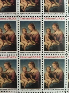 Scott # 2063, 20 cent Christmas, Raphael Madonna - Picture 1 of 2