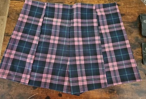 Doll Kills French Kiss Plaid Women Shorts UK 3X - Picture 1 of 6