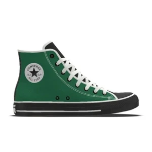 Custom Men Converse Chuck Taylor All Star High Top Shoes Size 11 Green Black - Picture 1 of 24