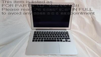 CRACKED SCREEN!! Apple MacBook Air Mid 2011 13" Laptop 1.70 Ghz I5-2557M - Image 1 of 4