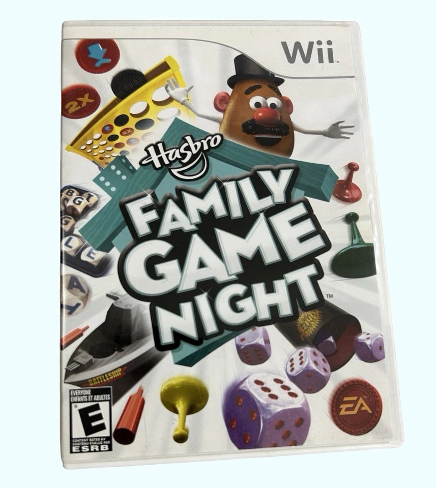 Hasbro Family Game Night (Nintendo Wii, 2008) W/manual, Tested and Good - Image 1 of 4