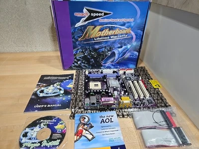 Vintage Mach Speed Motherboard 90s AOL Manual Driver Software - Image 1 of 4