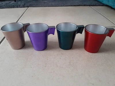 LOT DE 6 TASSES A CAFE LUMINARC FLASHY - Photo 1/4