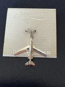 Vintage Jeziaine Flugzeug Charm 925 Sterling Silber Neu mit Etikett - Bild 1 von 7