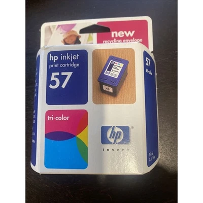 Cartucho de impresión de inyección de tinta tricolor HP 57 C6657AN nuevo en caja caducado Foto 1 de 3