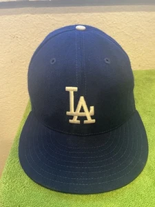 VINTAGE Los Angeles Dodgers New Era Pro Modell WOLLE TAILLIERT MÜTZE GRÖSSE 7 - Bild 1 von 5