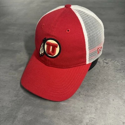 Utah Utes Snapback Hat New Era Cap Womens Sparkle Glitter Logo Mesh Trucker Dad - Image 1 of 4