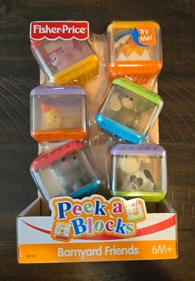 Fisher Price Peek a Blocks Bardyard Friends - New - Image 1 of 4