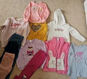 Girls Clothing Lot Fall Size 7/8 Medium Multiple Brands Sweatshirts, Pants - Picture 1 of 9