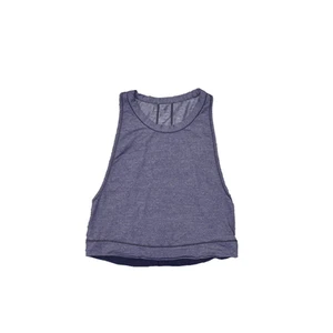 Lululemon Women's Size 6 Tank Crop Sleeveless Purple Solid Polyester Crew Neck - Picture 1 of 8