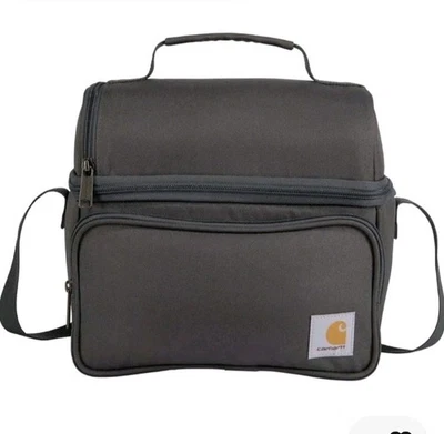 Bolsa refrigeradora de almuerzo Carhartt Deluxe doble aislamiento gris 12 latas C10304 Foto 1 de 4