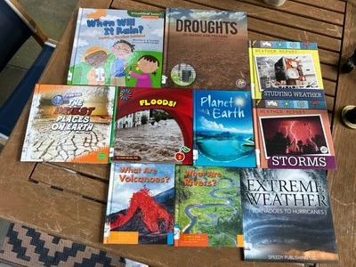Lot of 10 Weather Floods Drought Rivers Earth Storms Rain Science Homeschool  - Image 1 of 4