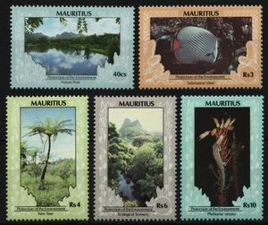 Mauricio 1989 - Mi-Nr. 678-682 I ** - MNH - Fauna y Flora - Imagen 1 de 1