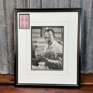 FOTO FIRMADA POR JONAS SALK 15x18 investigador de renombre mundial vacuna contra la polio - Imagen 1 de 14