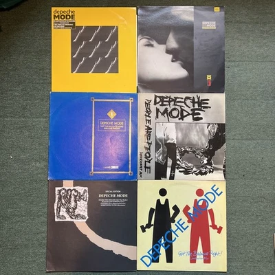 6 x Depeche Mode Vinyl Record 12” Single Bundle Job Lot Foto 1 de 4