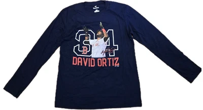 Camiseta Big Papi David Ortiz Medias Rojas de Boston para Hombres Manga Larga Mediana Fanáticos Foto 1 de 4