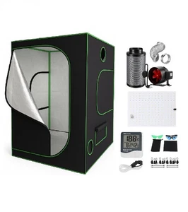 Growbox Komplettset LED | Growzelt Gewächshaus | Zuchtzelt Pflanzenzelt - Bild 1 von 40