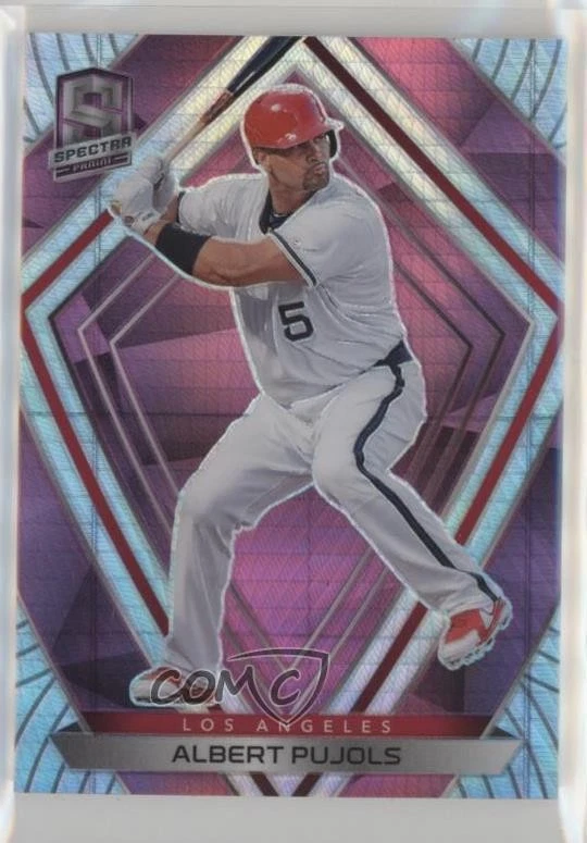 2020 Panini Chronicles Spectra Neon Pink Prizm /75 Albert Pujols #12 - Image 1 of 2
