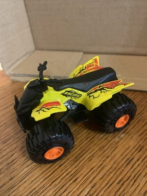 Turbo Wheels ATV, Die-cast Metal & Plastic EX 500 4-Wheeler Sports Yellow C1 - Image 1 of 4