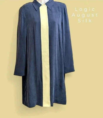 Jaqueta de seda Logic August feminina tamanho 14  - Imagem 1 de 4