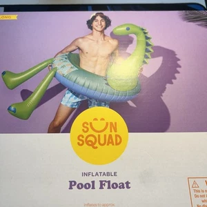 INFLATABLE POOL FLOAT Dinosaur Target SUN SQUAD NEW - Picture 1 of 2