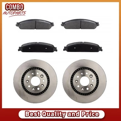 Front Disc Brake Pad Set Disc Brake Rotor fits 2005-2007 Ford Five Hundred - Image 1 of 4