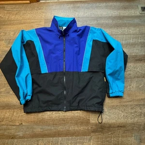 Vintage Herren Asics Gore Tex Windbreaker Colorblock Full Zip Trainingsjacke Large - Bild 1 von 13