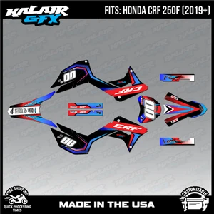 Graphics Kit for  HONDA CRF250F (2019-2024) Unit - RED-SHIFT - Picture 1 of 4