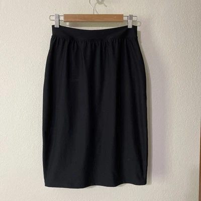 Falda Lápiz Spanx Talla L Negra Poli Elástica Forrada Cintura Elástica Adelgazante Foto 1 de 4