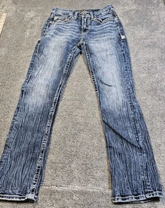 Salvage Supply Co Havoc Straight Fit Mens Jeans 30x30 Blue Stretch Premium Denim - Picture 1 of 14