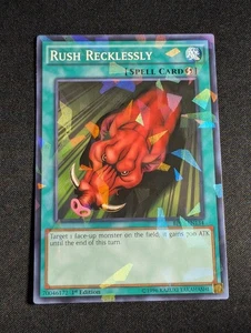 Yugioh - Rush Recklessly BP03-EN134 1° Edizione Shatterfoil Rara NM - Foto 1 di 2