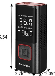 Cordless Tire Inflator Portable Air Compressor - Picture 1 of 9