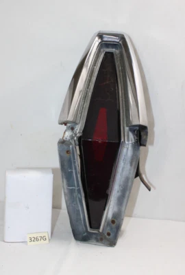 Mercury Montclair 1967-1968, bisel de luz trasera cromado placa trasera y lente izquierda Foto 1 de 4