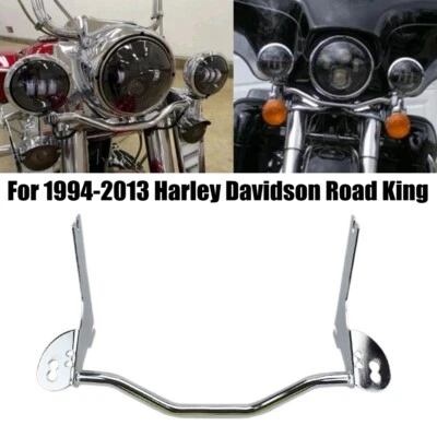 For Harley Road King FLHR Spot Passing Light Mounting Bracket Bar 1994-2013 - Image 1 of 4