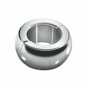 Metal Heavy Magnetic Delay Ring Stainless Steel Ball Scrotum Stretcher Ring - Picture 1 of 15