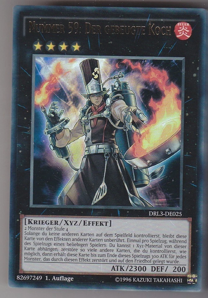 YU-GI-OH Nummer 59 der Gebeugte Koch Ultra Rare DRL3-DE025 NEU - Bild 1 von 1
