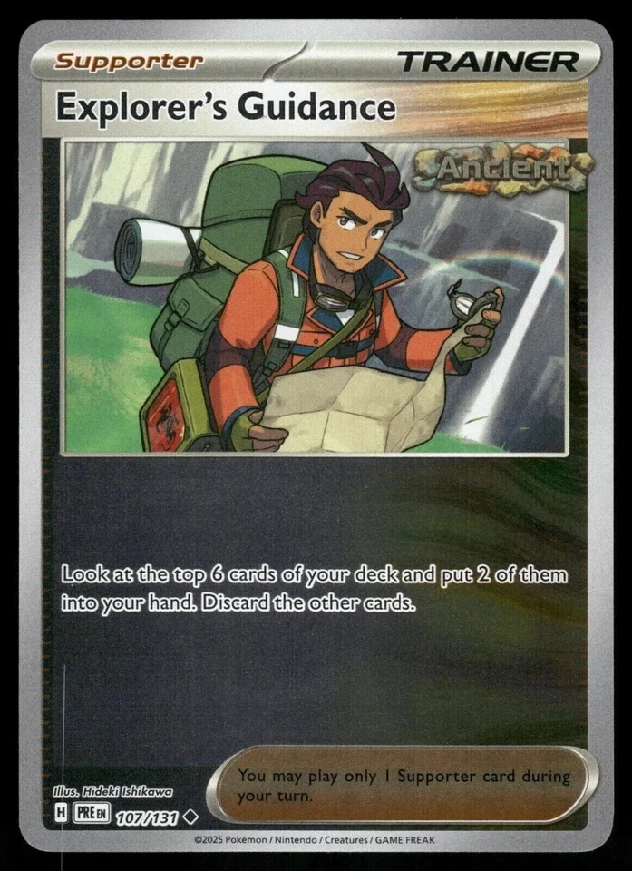 Explorer's Guidance Reverse Holo NM 107/131 SV: Prismatic Evolutions Pokemon NM+ - Image 1 of 1