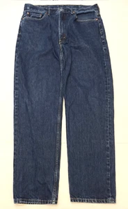 Levis 550 Jeans Mens 38x34 Relaxed Fit Straight Leg Dark Wash Denim - Picture 1 of 10