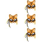 Set of 4 Tiger Fox Cosplay Masks Halloween Animal for Adults