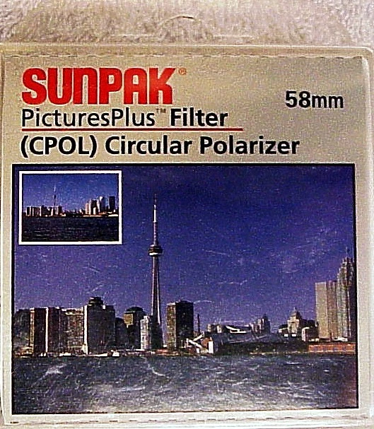 58mm PicturesPlus Filter (CPOL) Circular Polarizer | Sunpak | NEW | $8 | - Image 1 of 1