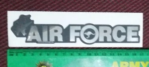 RAAF AIR FORCE METALIC STICKER - ROYAL AUSTRALIAN AIR FORCE - GREY SILVER - Picture 1 of 1